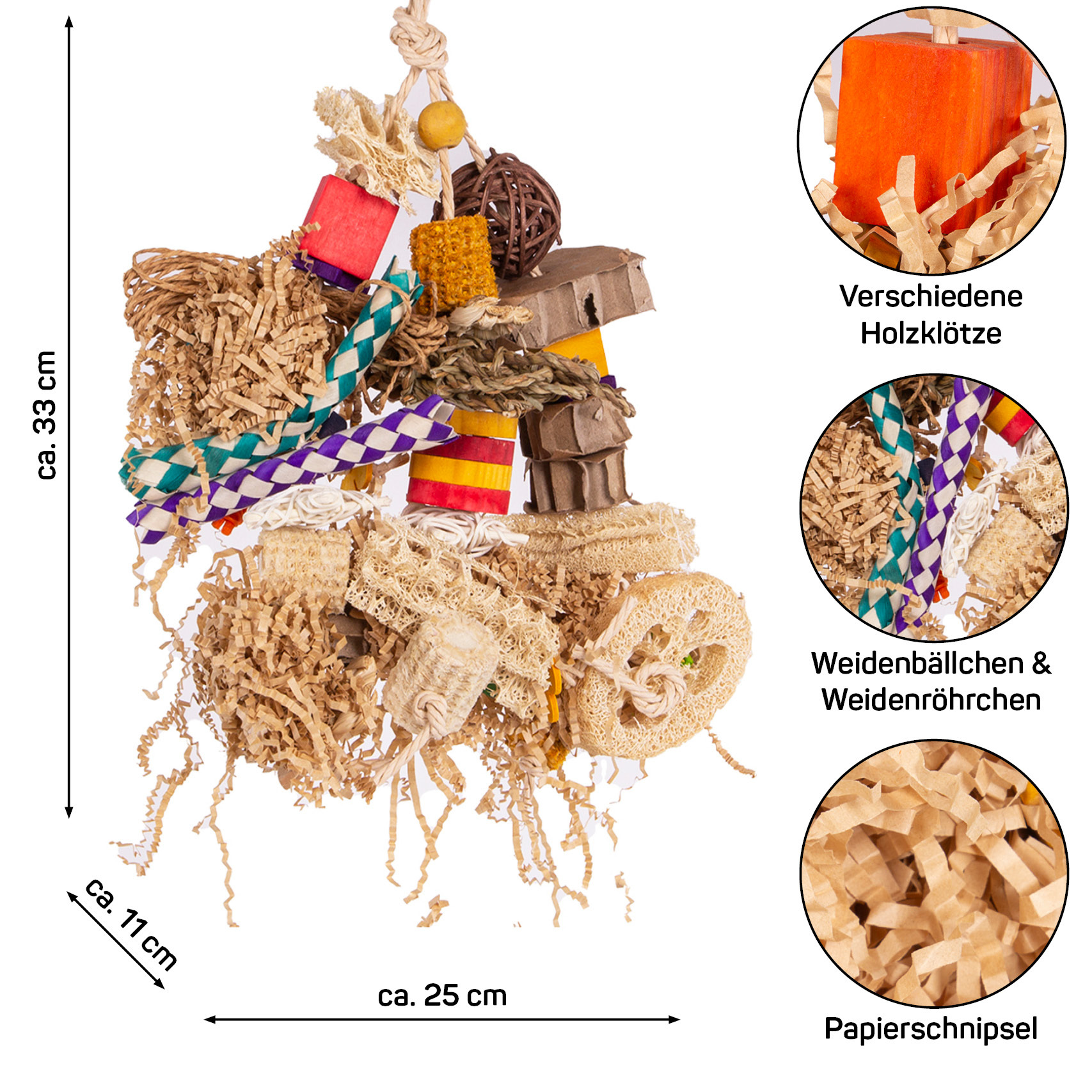 HappyBird Spielzeug HappyBird Spielzeug Shred Clutter Happy Nature