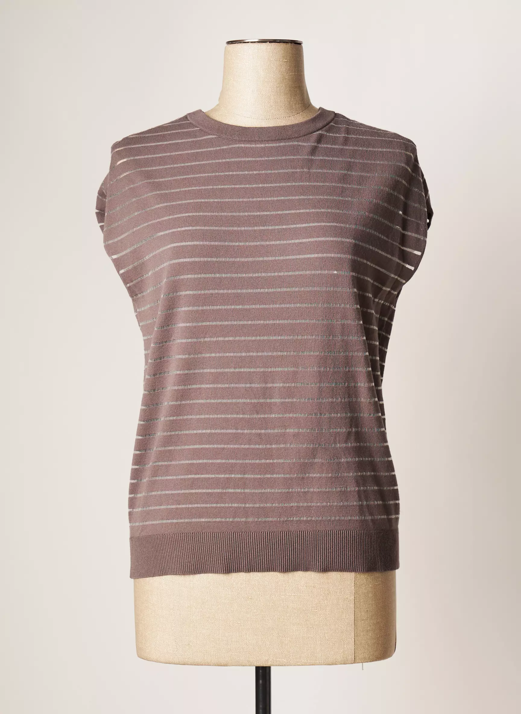 Yaya Pulls Femme couleur marron