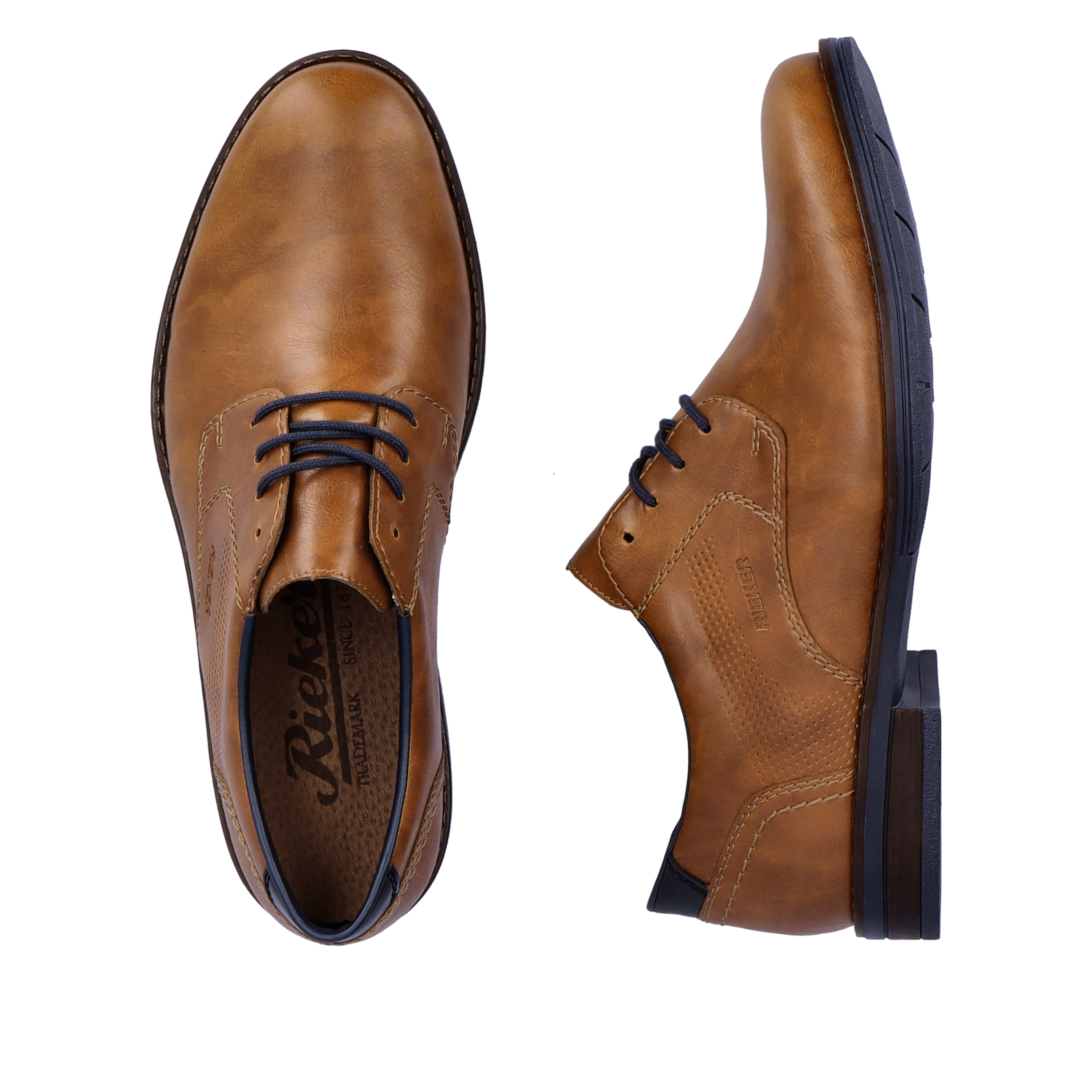 Rieker Herren Schnürschuhe nougatbraun