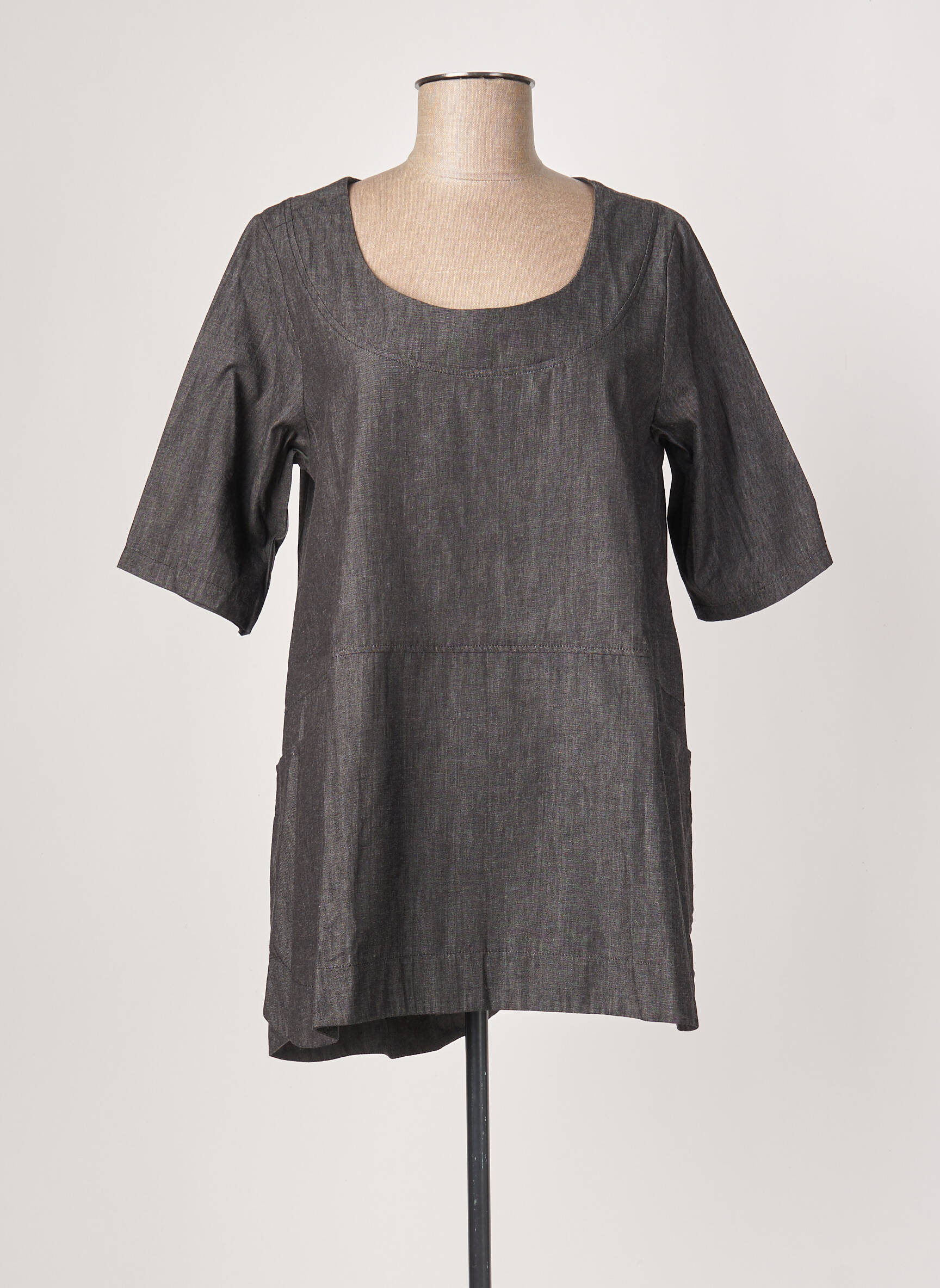 G Oze Tuniquemanchecourte Femme couleur gris