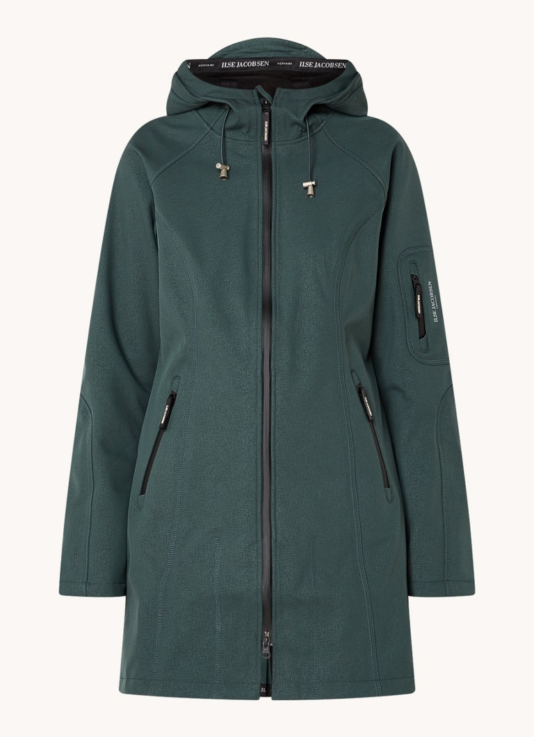 Ilse Jacobsen Rain37 softshell rain jacket with drawstring and zipper pockets