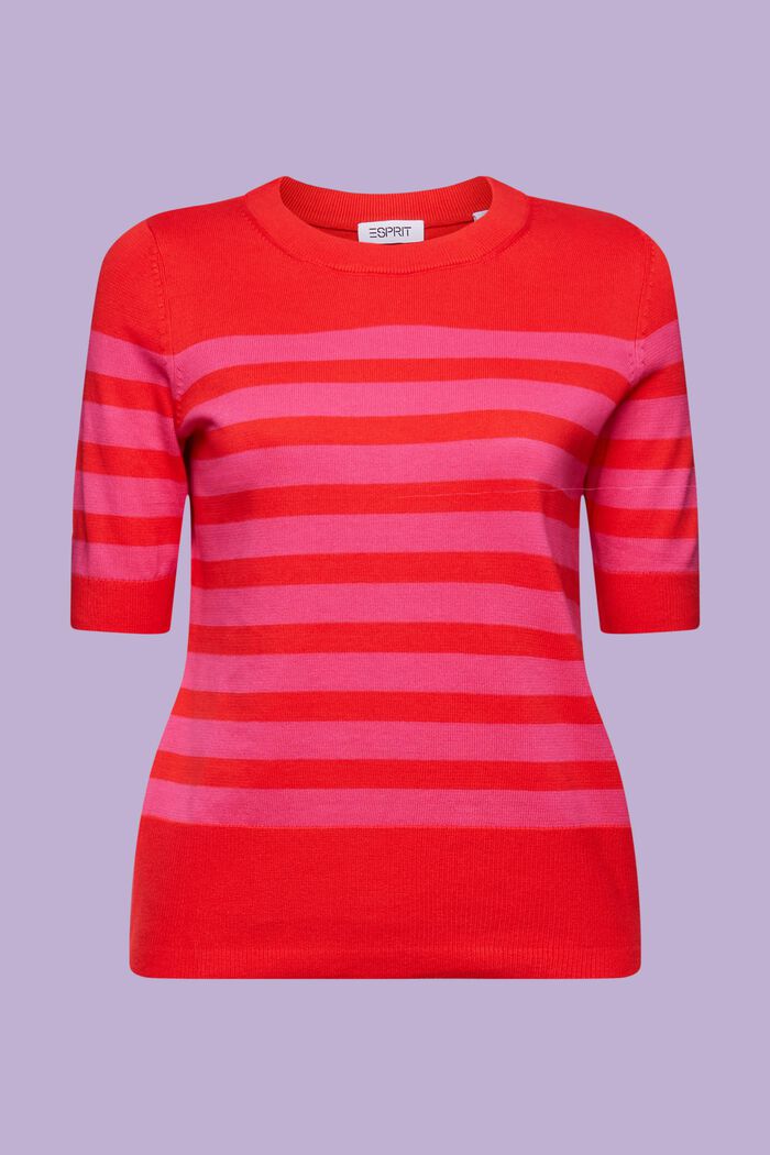 Gestreiftes Sweatshirt mit Rundhalsausschnitt