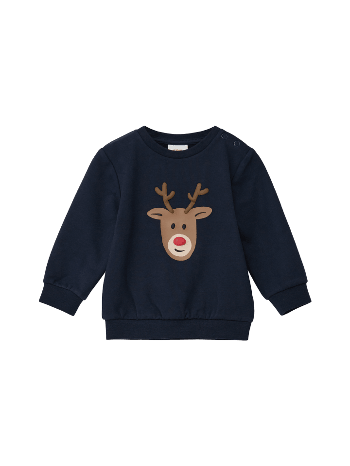 s.Oliver Sweatshirt langarm in Blau günstig kaufen 80