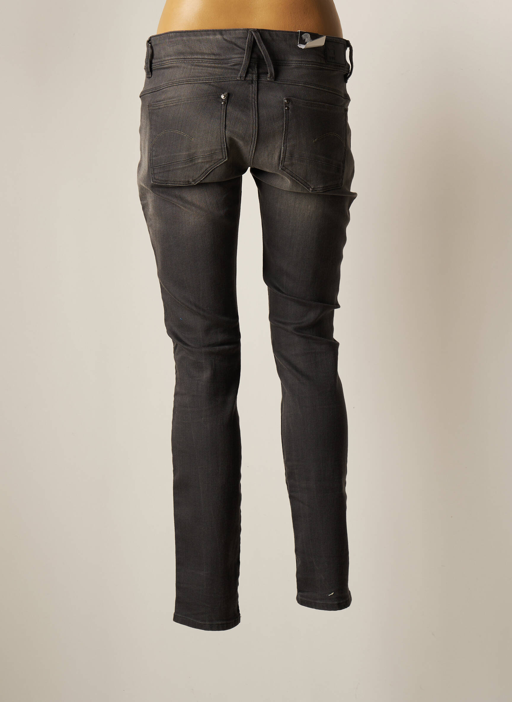 Raw 7 Jeans Coupe Slim Femme couleur gris