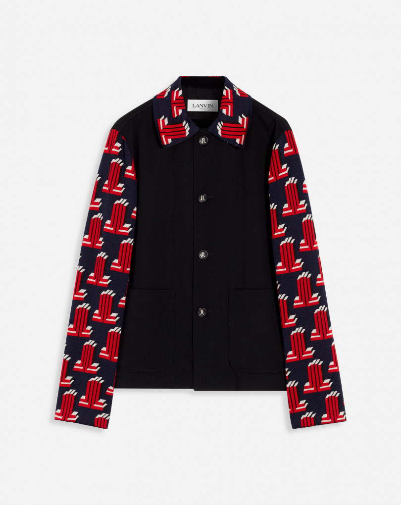 VESTE AVEC MANCHES EN MAILLE