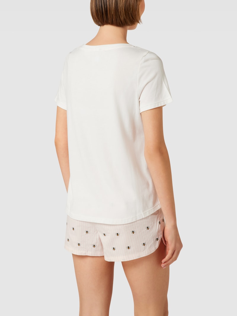 Pyjama mit Motiv-Print in hellrosa