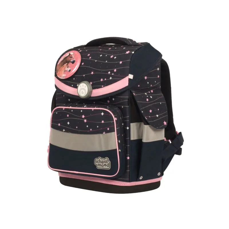 School Mood Timeless 7-teiliges Schulranzen-Set - Ella (Pony)