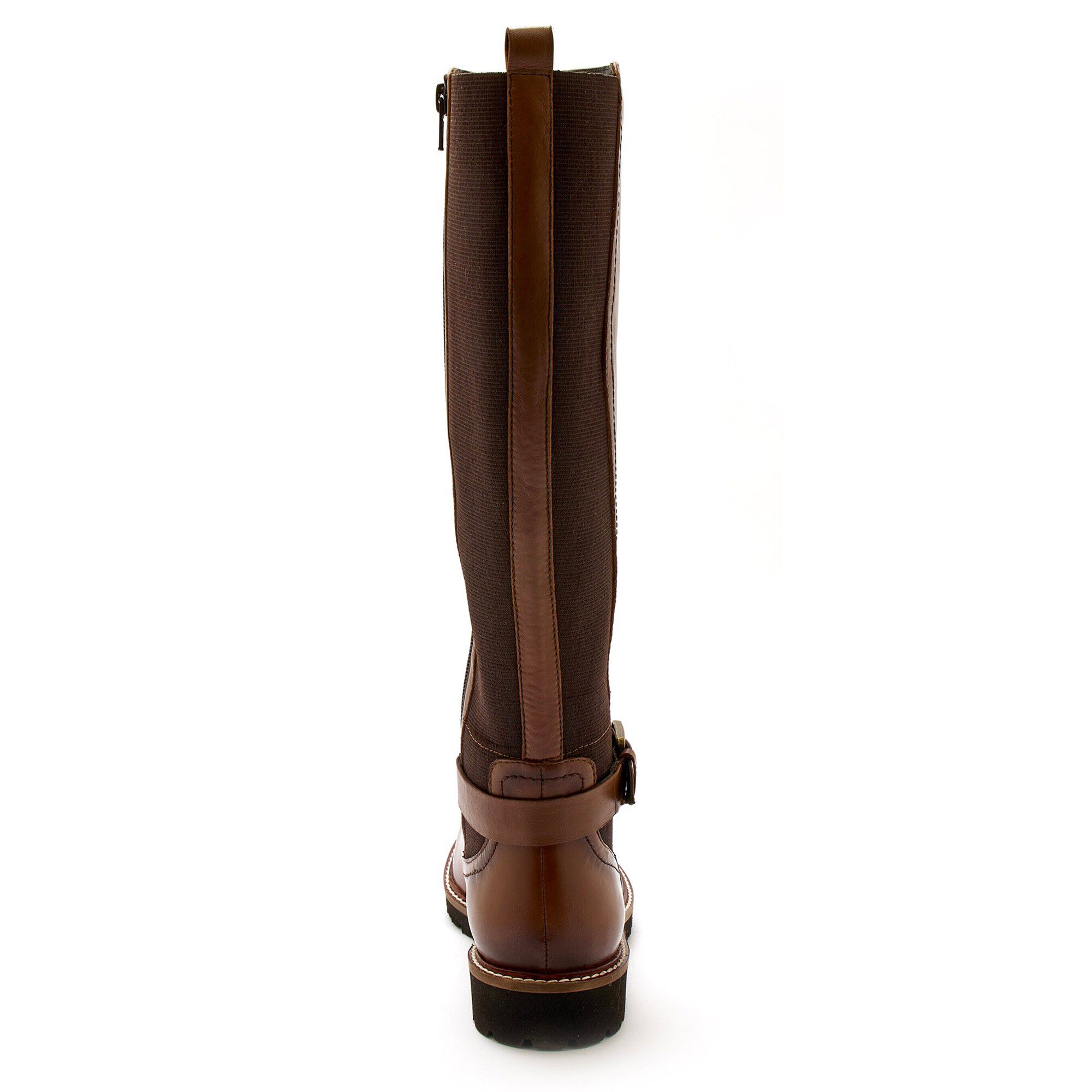 Bottes zippées et élastiquées Largeur Confort en cuir