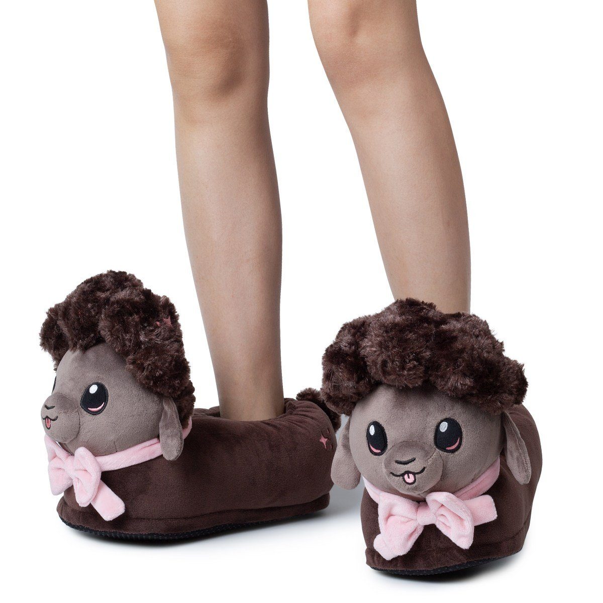 Corimori Tier Pantoffeln für Kinder Einheitsgröße 25-33,5 cm Plüsch Hausschuhe Kater, Löwe, Schaf, Hund, Frosch, Teddy, Bär, Hamster, Igel, Pferd