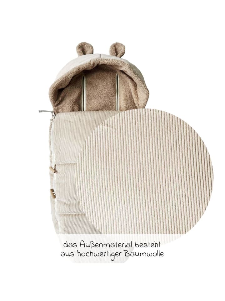 Kaiser Fleece-Fußsack Hau Kea für Kinderwagen & in braun günstig kaufen onesize