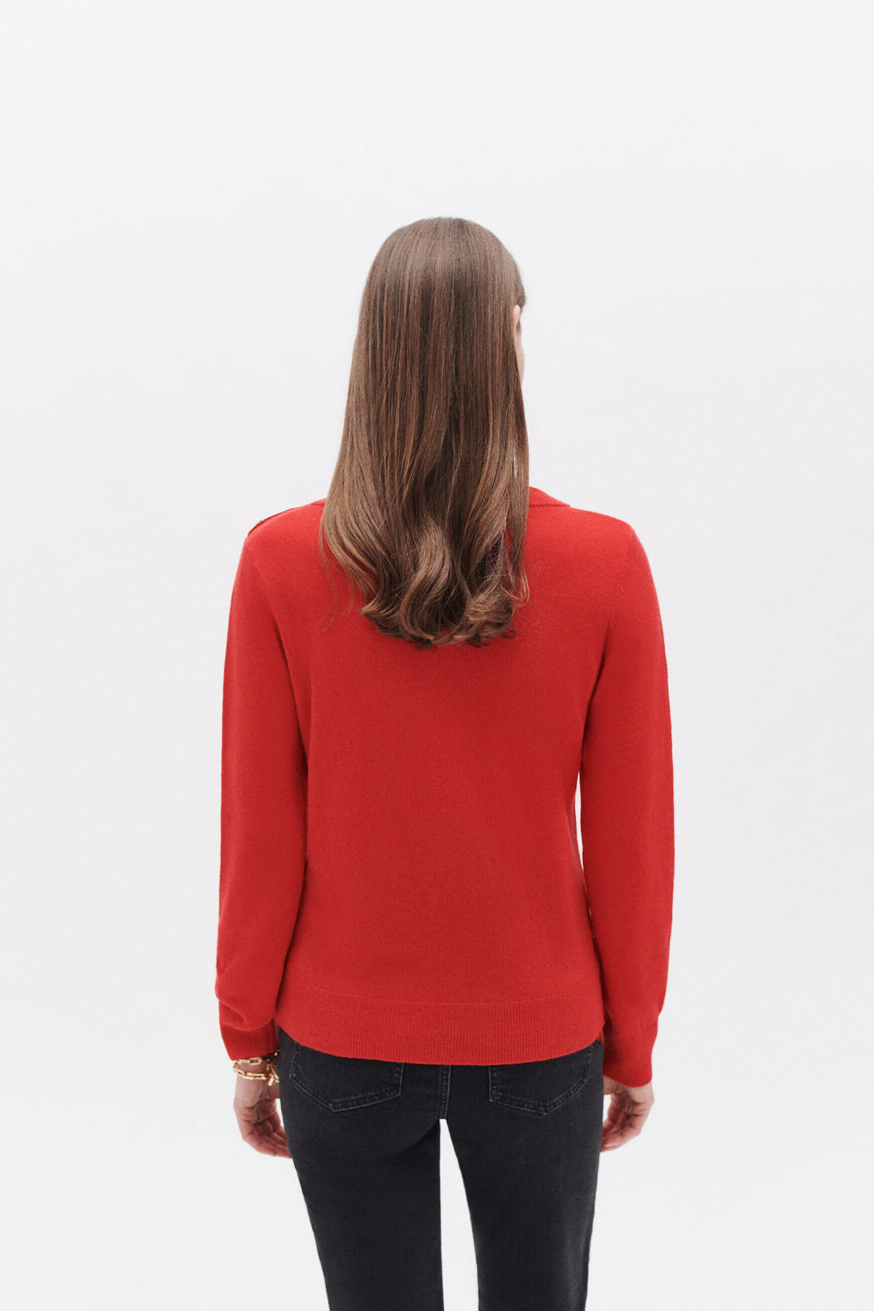 Pull miky rouge femme