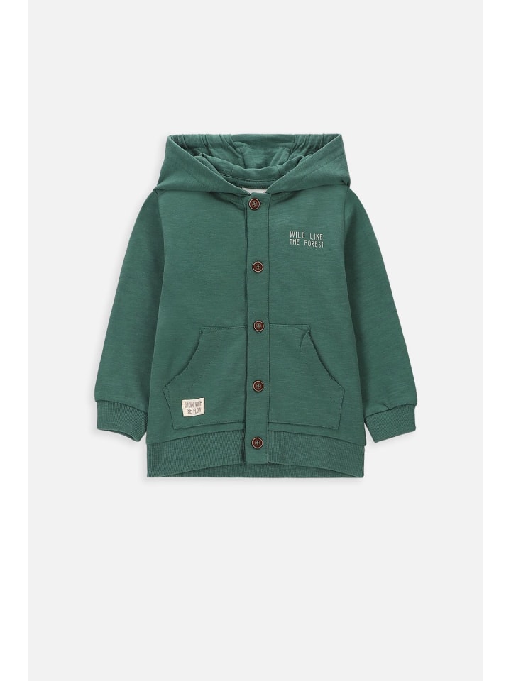 Coccodrillo Sweatshirt mit Reißverschluss in grün günstig kaufen