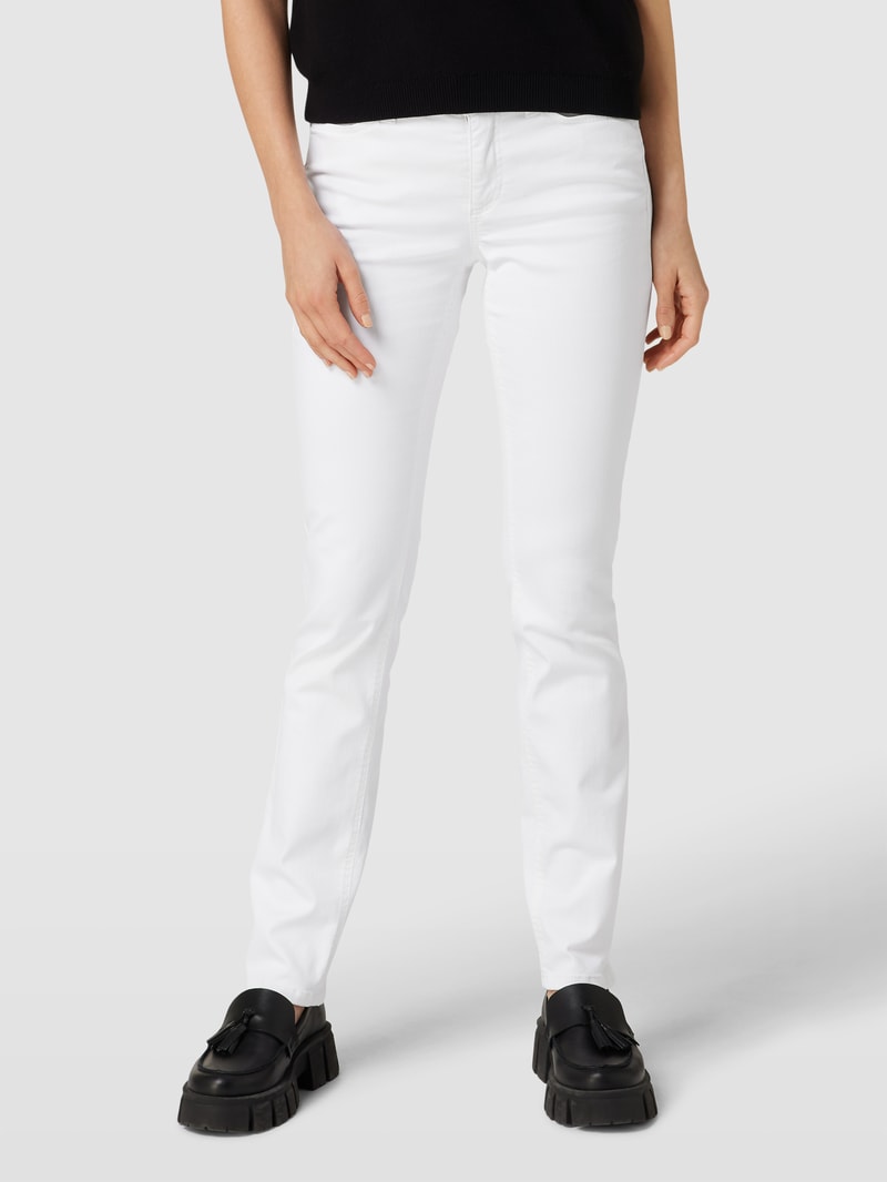 Straight Fit Jeans Modell 'PARLA' in weiß