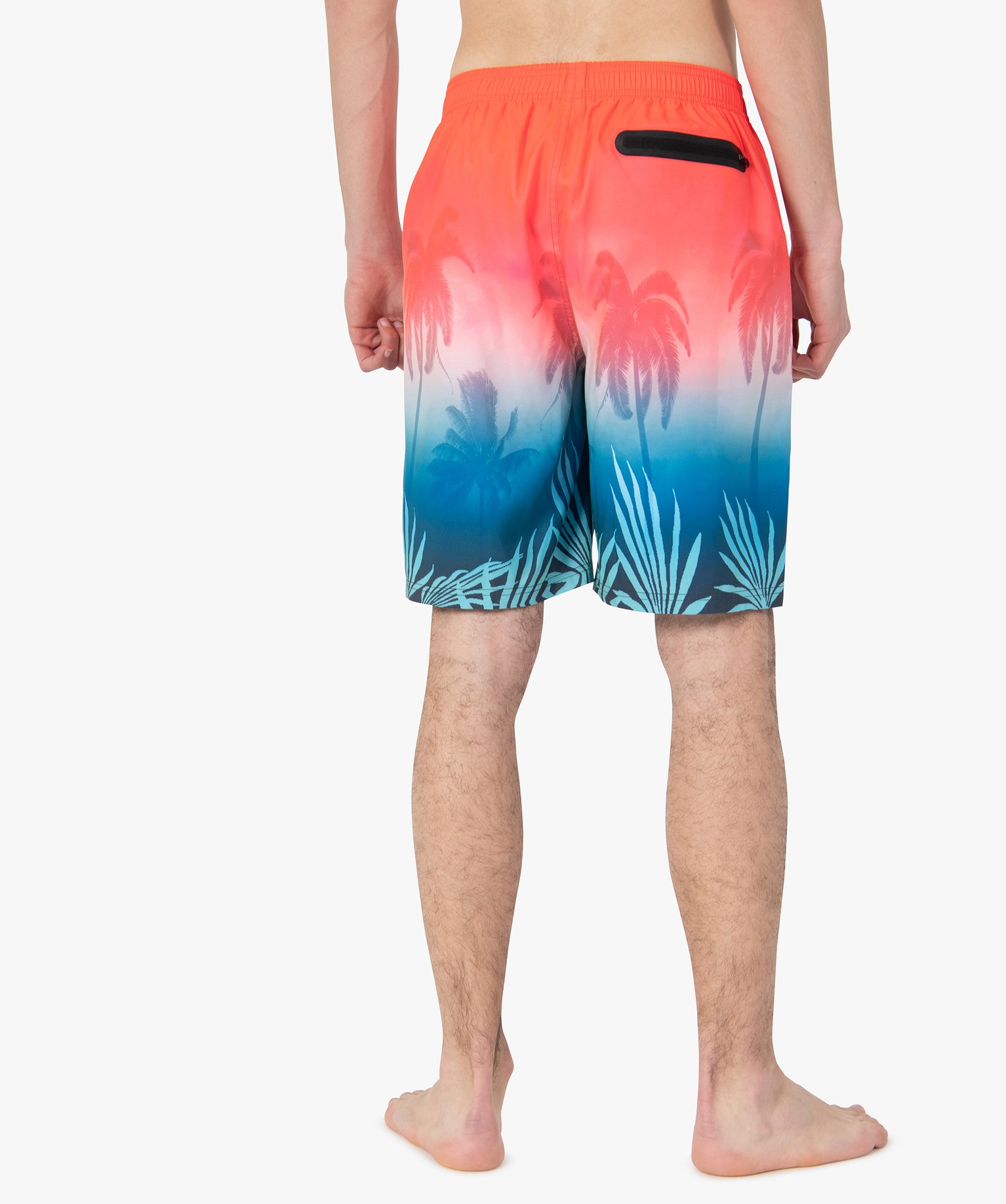 Short de surf homme à motifs palmiers imprime | GEMO