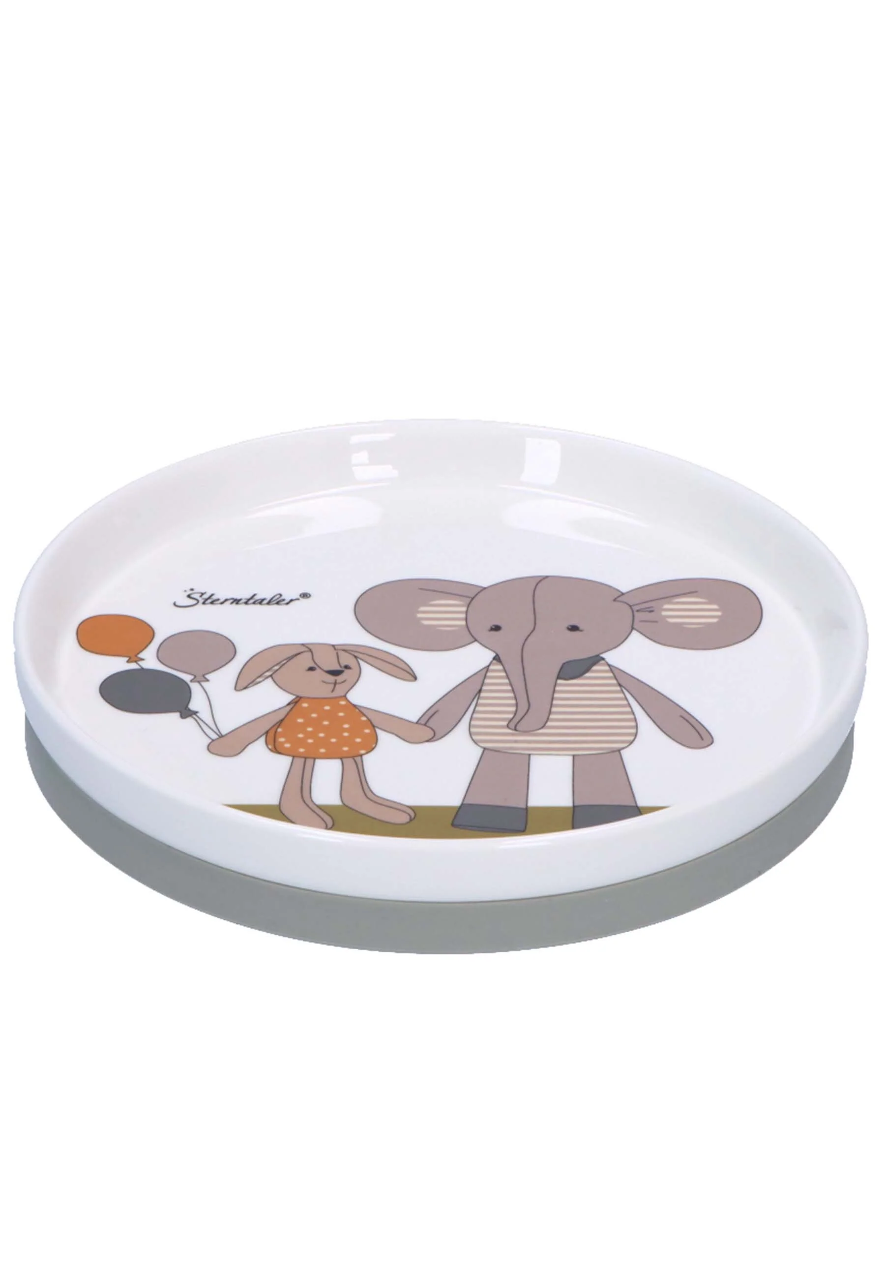 Porzellan-Geschirr-Set Elefant Eddy + Hase Happy