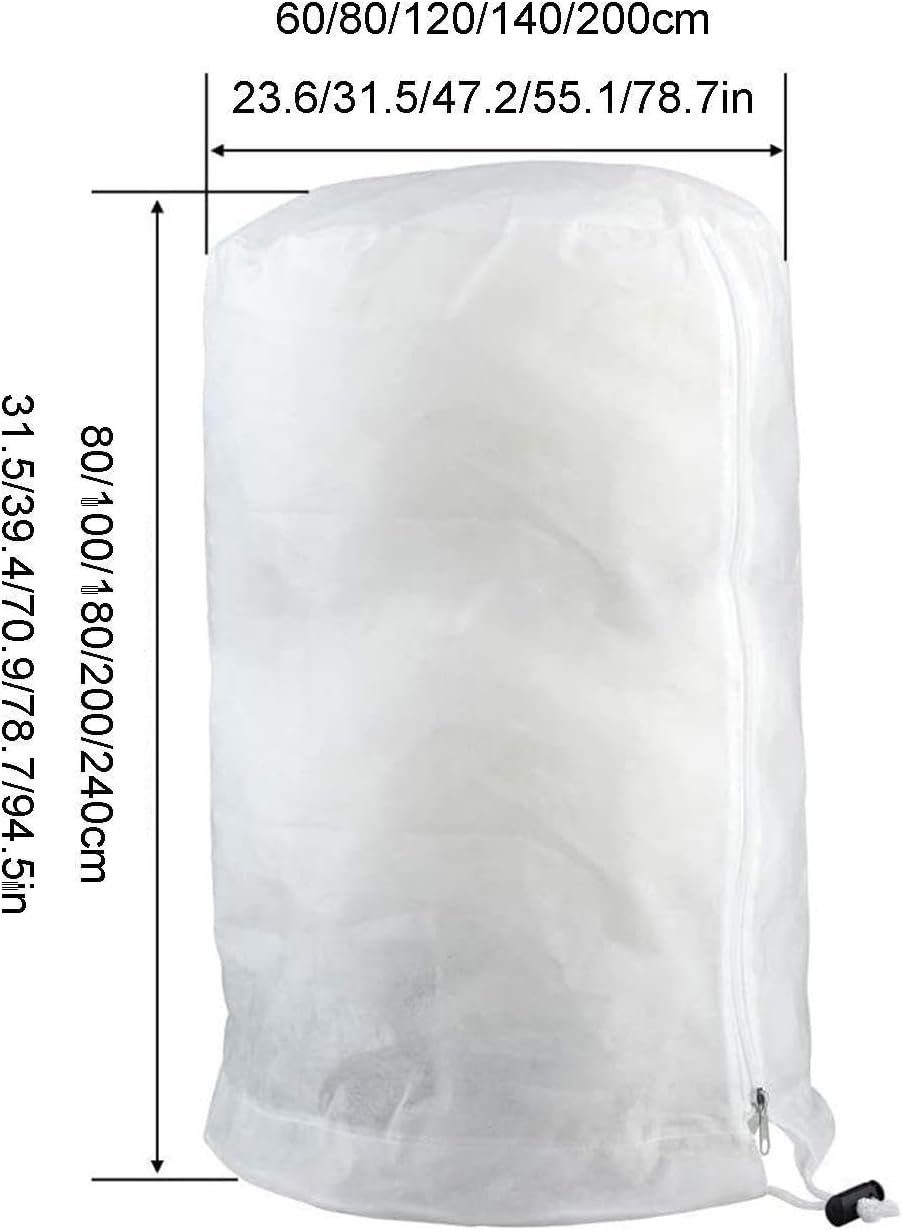AROMUJOY Tarp-Zelt Frostschutzhülle für Pflanzen Frostschutzbeutel aus Vliesstoff, (2 tlg)