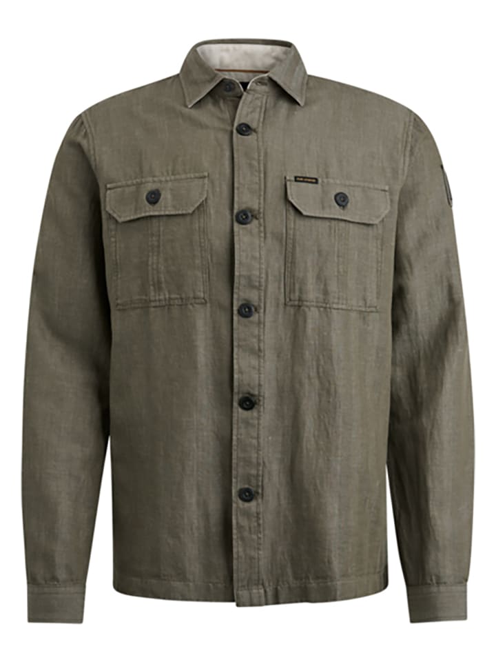PME Legend Hemd - Regular fit - in Khaki günstig kaufen