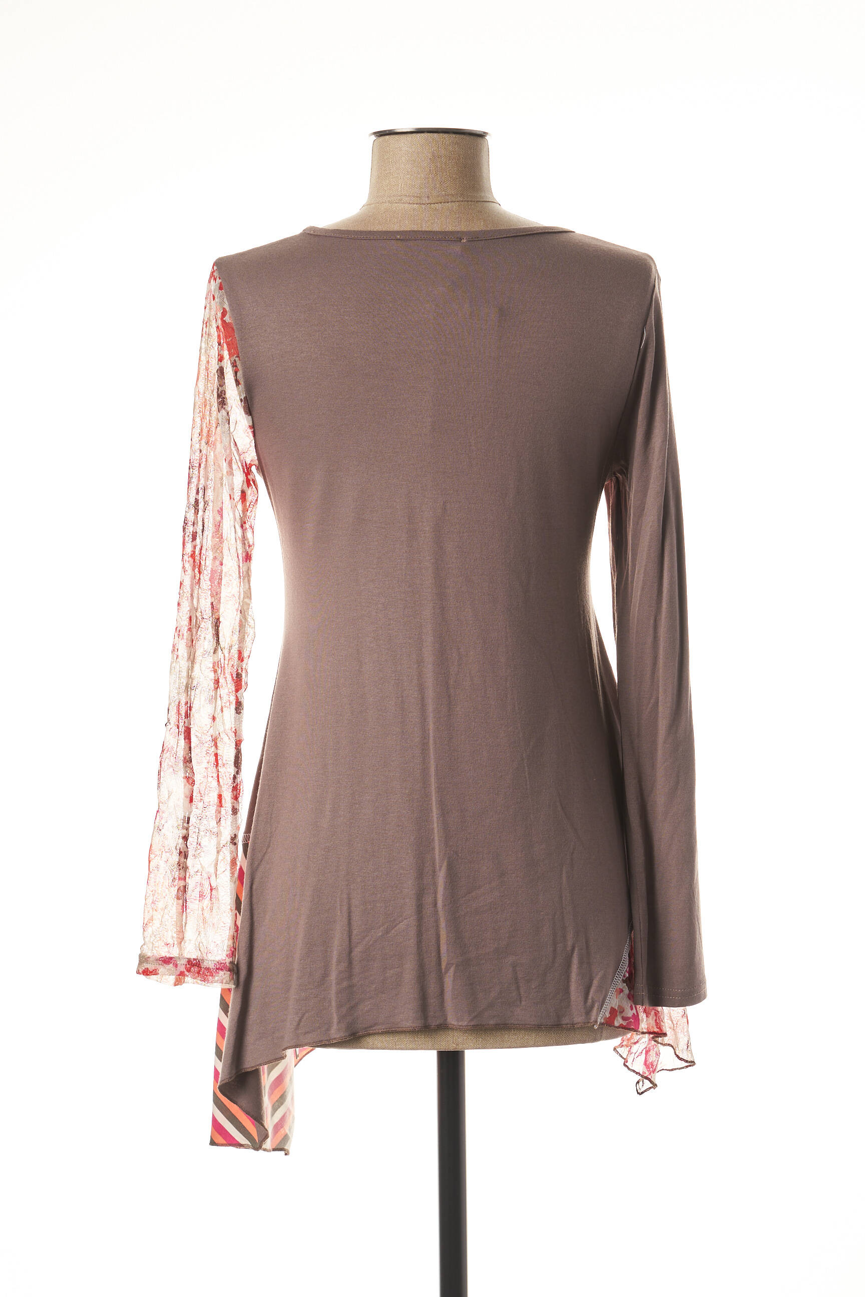 Multiples Tuniquemanchelongue Femme couleur marron