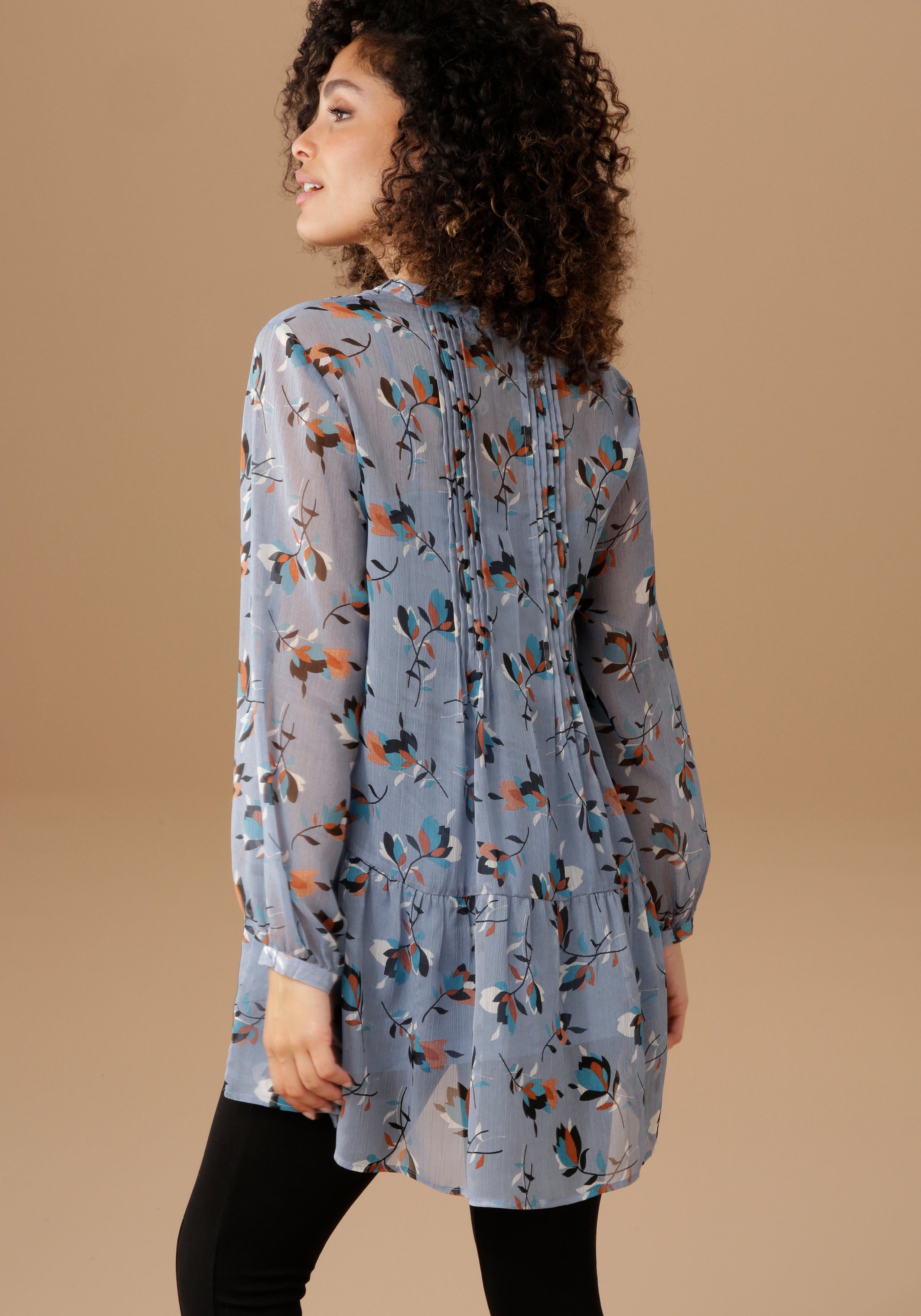 Aniston SELECTED Longbluse mit dekorativer Biesenverzierung