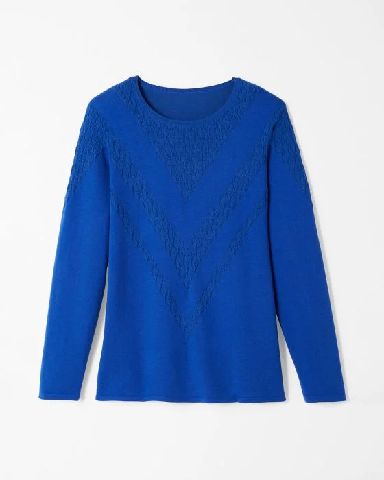 Pull maille fantaisie chaud Thermolactyl
