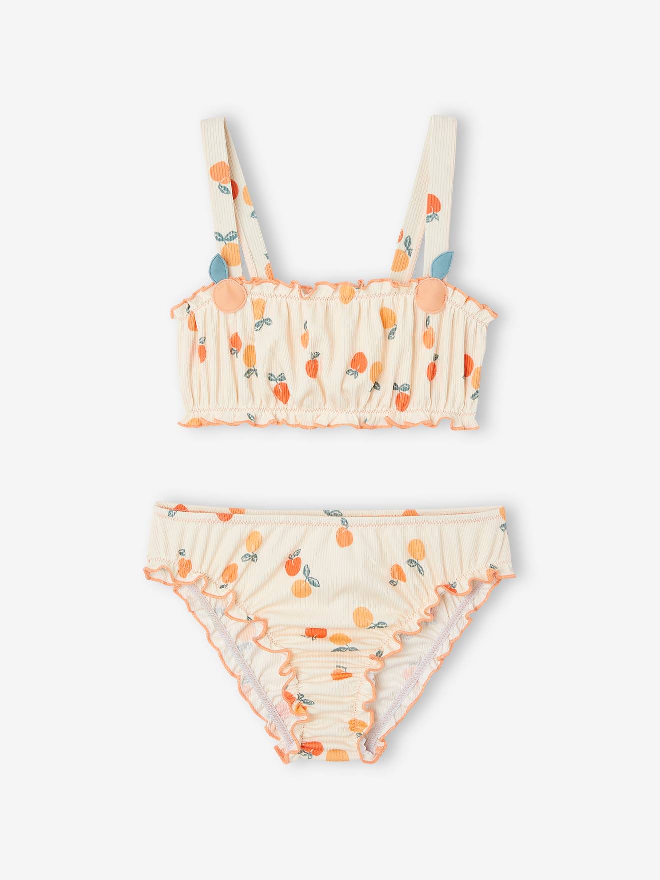 Vertbaudet Mädchen Bikini Oeko-Tex - wollweiß