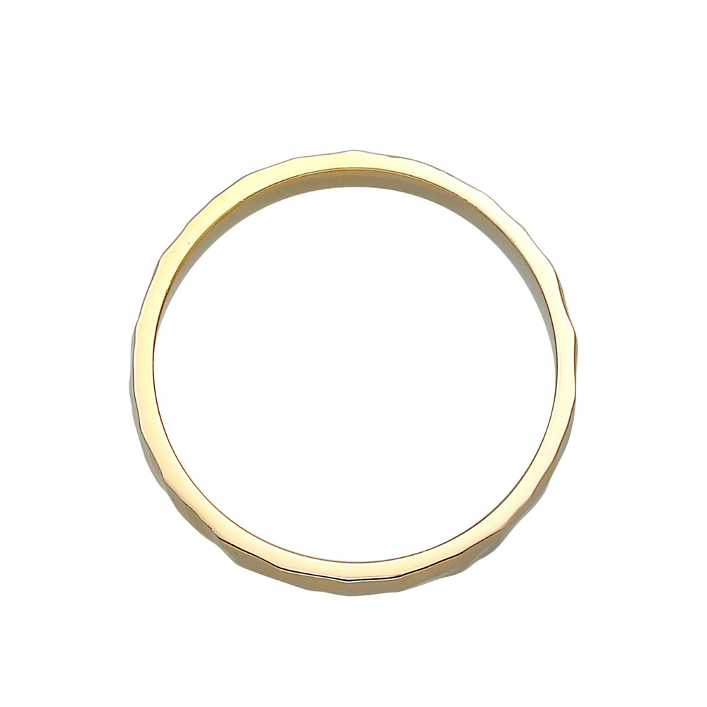 Elli Elli Bague Femmes Bande Basique Fin Martelé Tendance en argent sterling 925 Bague