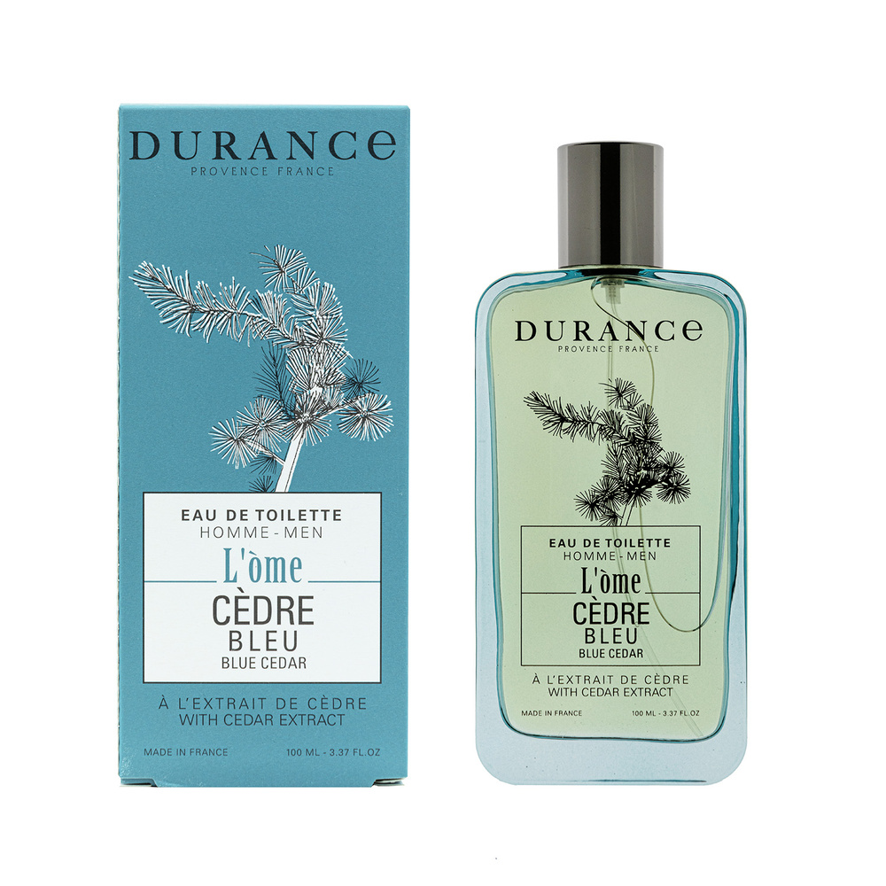 durance Cèdre Bleu à l'extrait de Cèdre Eau de toilette 100 ml