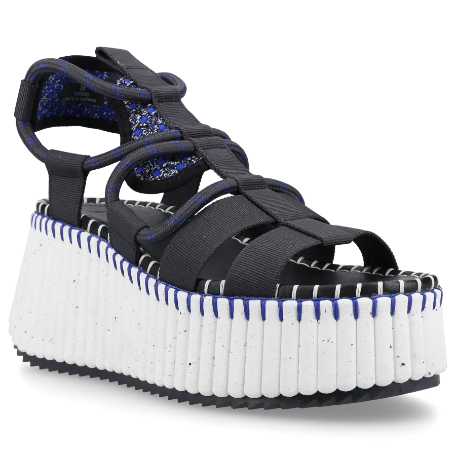 Chloé - Sandalen NAMA Baumwolle - schwarz