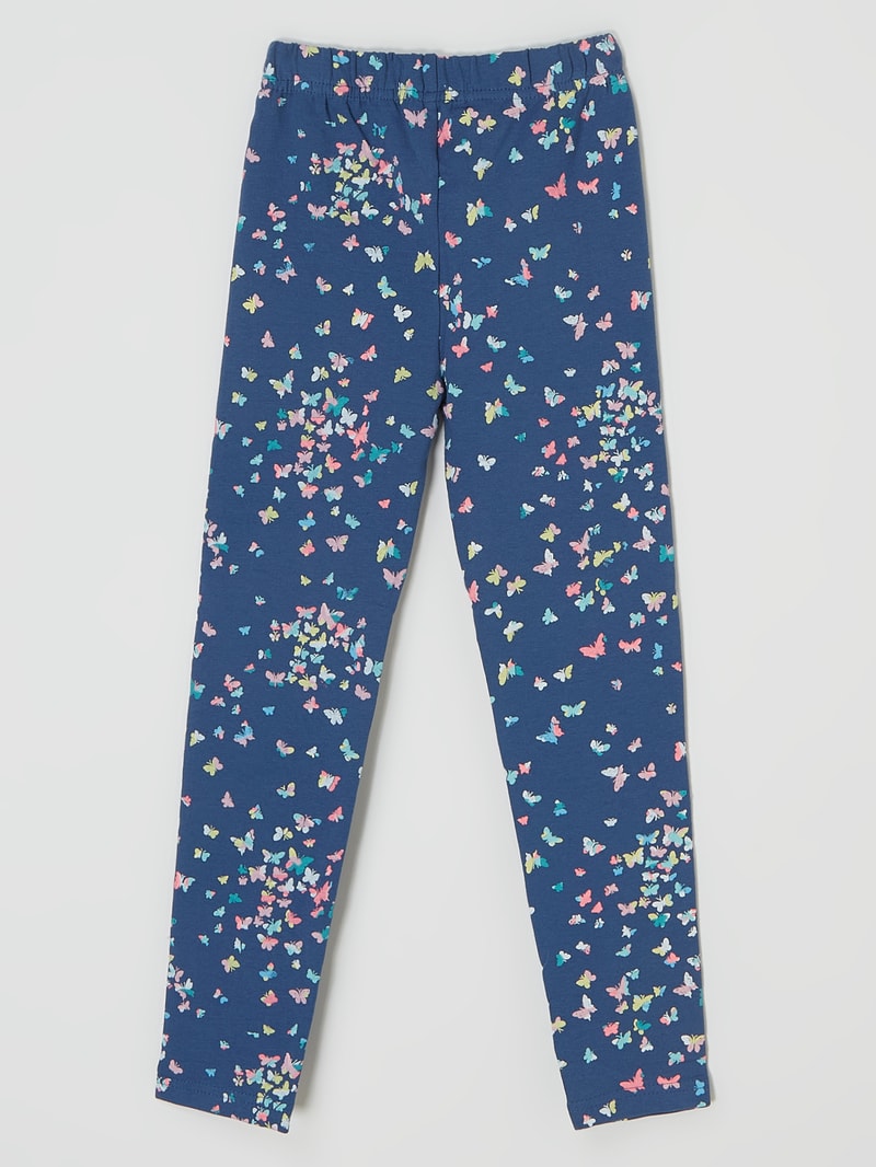 Leggings mit Stretch-Anteil in blau