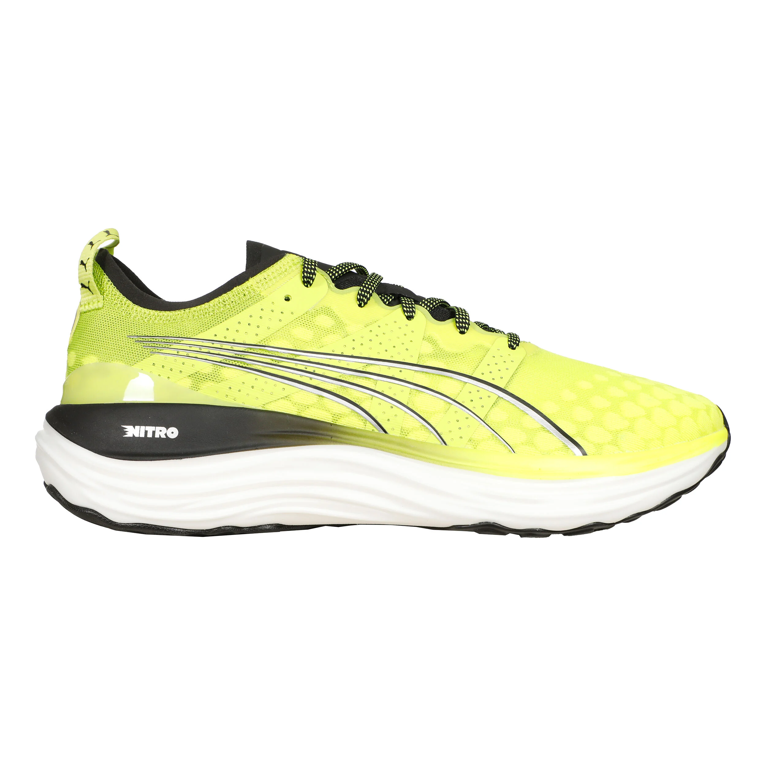 ForeverRun Nitro Stabilitätsschuh Herren - Limette, Schwarz