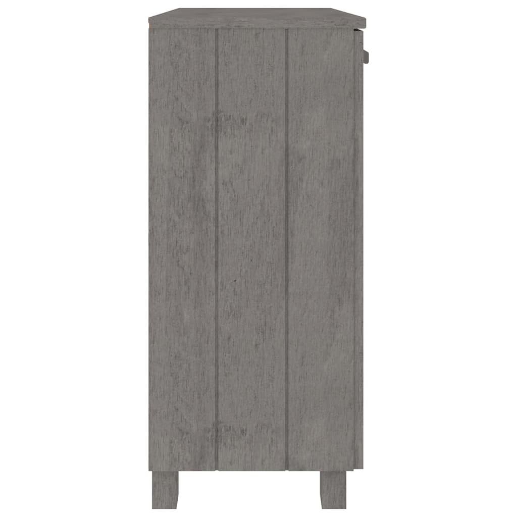 vidaXL Sideboard Sideboard HAMAR Hellgrau 85x35x80 cm Massivholz Kiefer (1 St)