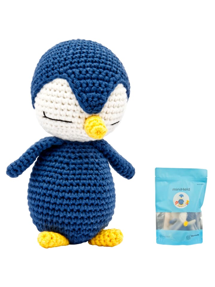 miniHeld Handgestrickter Pinguin gehäkelt aus Baumwolle Spielzeug 16 cm 0 Monate günstig kaufen onesize