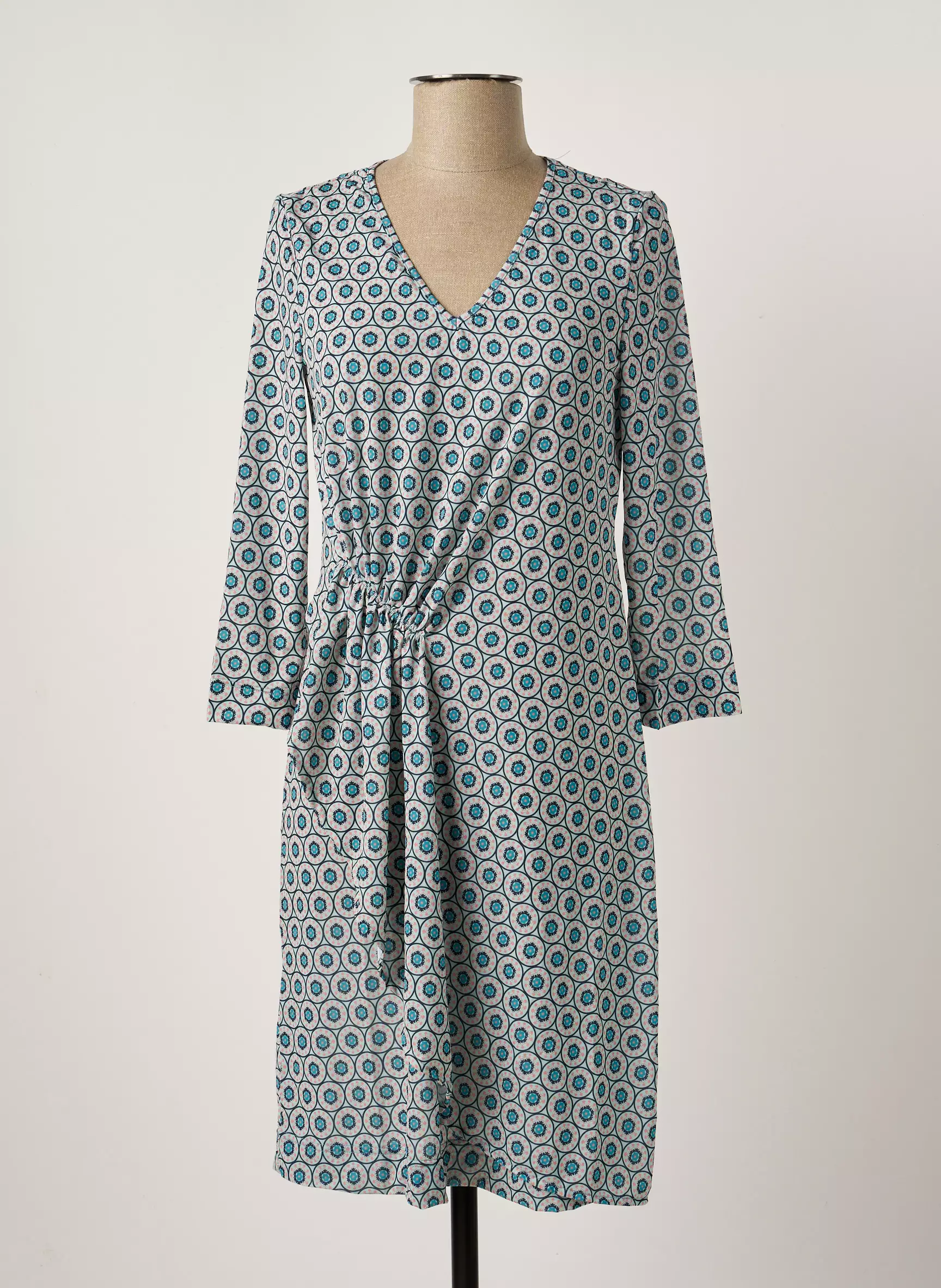 Areline Robes Mi Longues Femme couleur bleu
