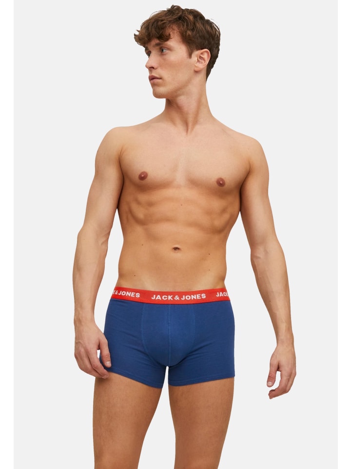 Jack & Jones Boxershorts 'Lee' in blau günstig kaufen