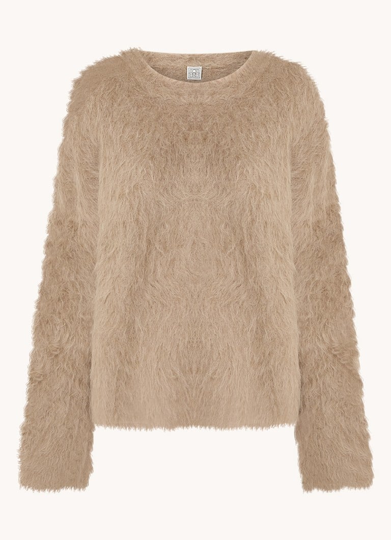 TOTEME  Grofgebreide trui in alpaca wolblend