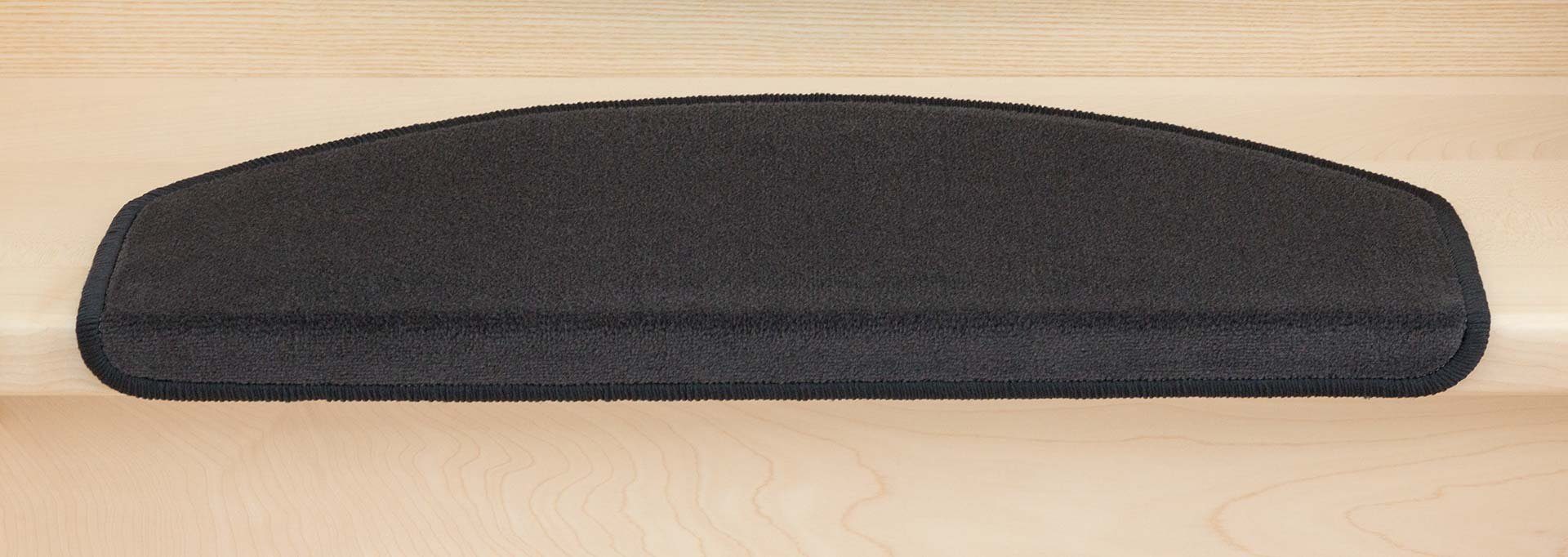 Stufenmatte Stufenmatten Vorwerk Uni Halbrund Sparset Anthrazit 15 Stück, Metzker®, halbrund, Höhe: 7 mm, 15 Stück im Set - Anthrazit