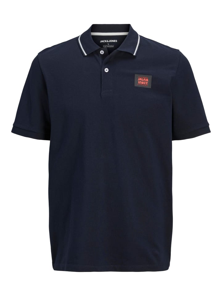 JACK & JONES PLUS Poloshirt in Sky Captain günstig kaufen