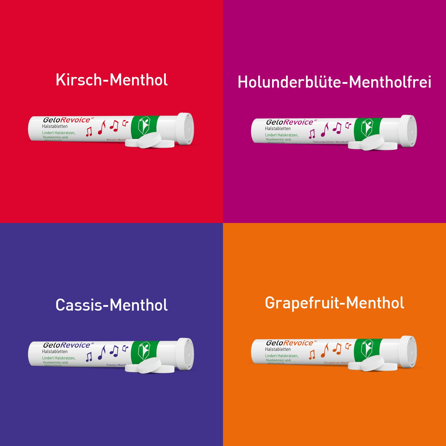 GeloRevoice Halstabletten Holunderblüte-Mentholfrei bei Heiserkeit