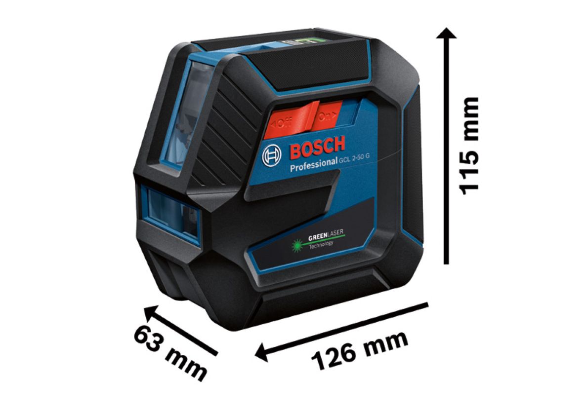 Bosch plavi 0601066M01 GCL 2-50 G Kombinovani zeleni laser sa tačkastim i linijskim laserom + stativ BT150