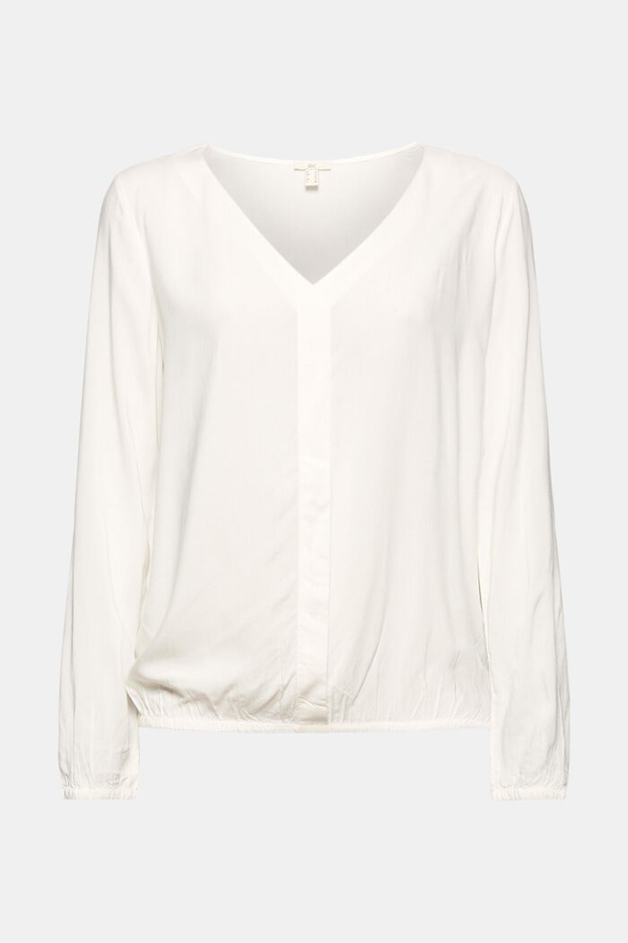 V-Ausschnitt Bluse aus LENZING™ ECOVERO™