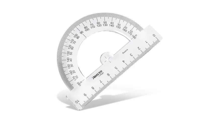 ARISTO Contrast Vollkreis-Winkelmesser 360° orange-transparent