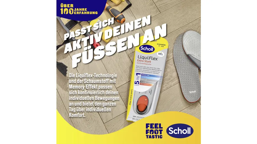 Scholl Liqui Flex Einlegesohlen Extra Support L
