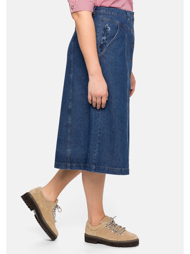 sheego Jeansrock in blue Denim günstig kaufen