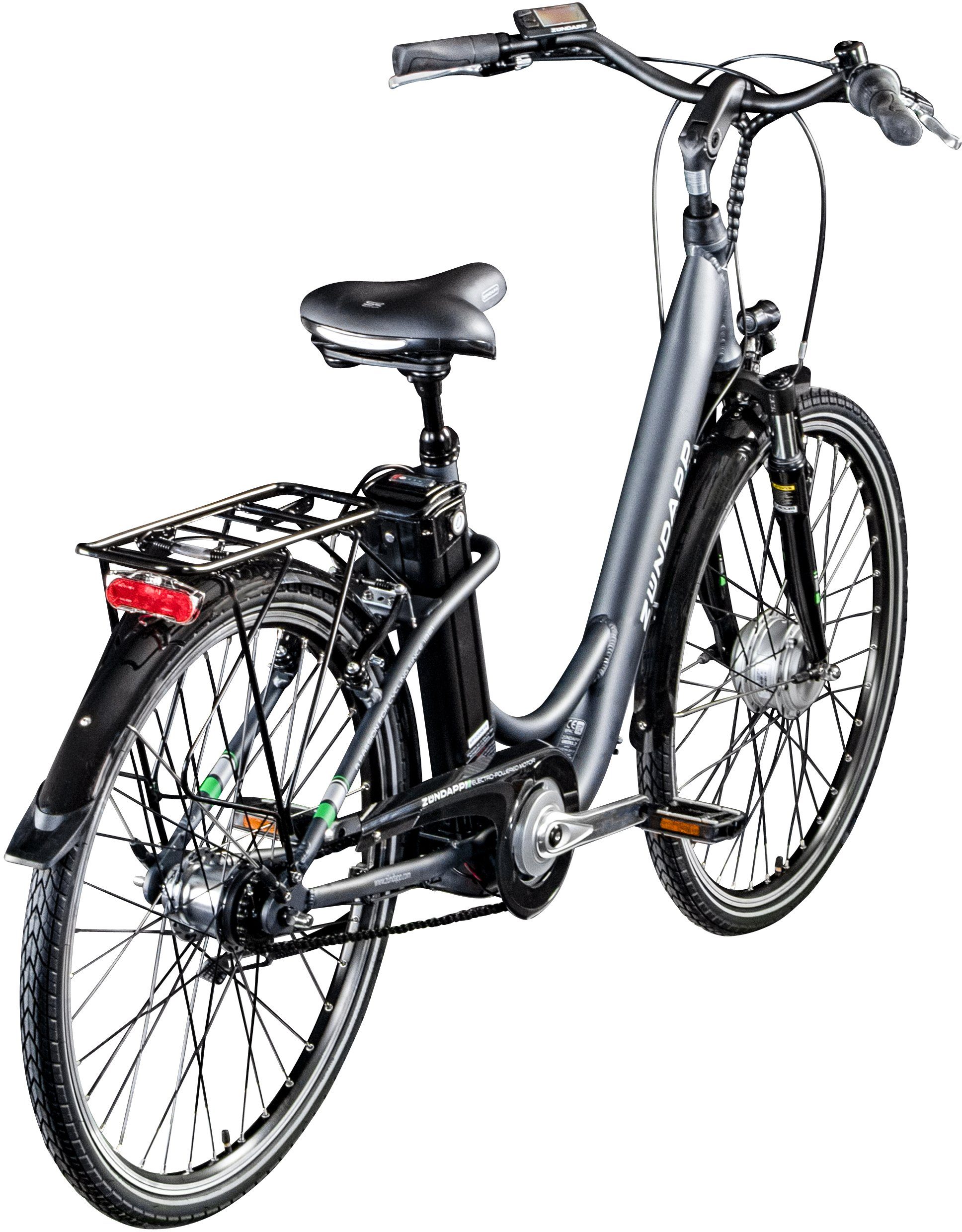 Zündapp E-Bike Green 3.7, 7 Gang, Nabenschaltung, Frontmotor, 374 Wh Akku
