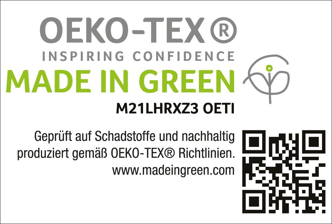 Daunenkissen Häussling Select-Made in Green, Haeussling, Füllung: weiße neue Gänsedaunen- und federn, Bezug: 100% Baumwolle, Seitenschläfer, nachhaltiges, hochwertiges Daunenprodukt
