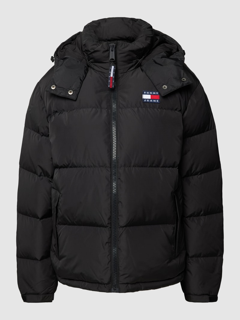Steppjacke mit Kapuze Modell 'ALASKA' in schwarz