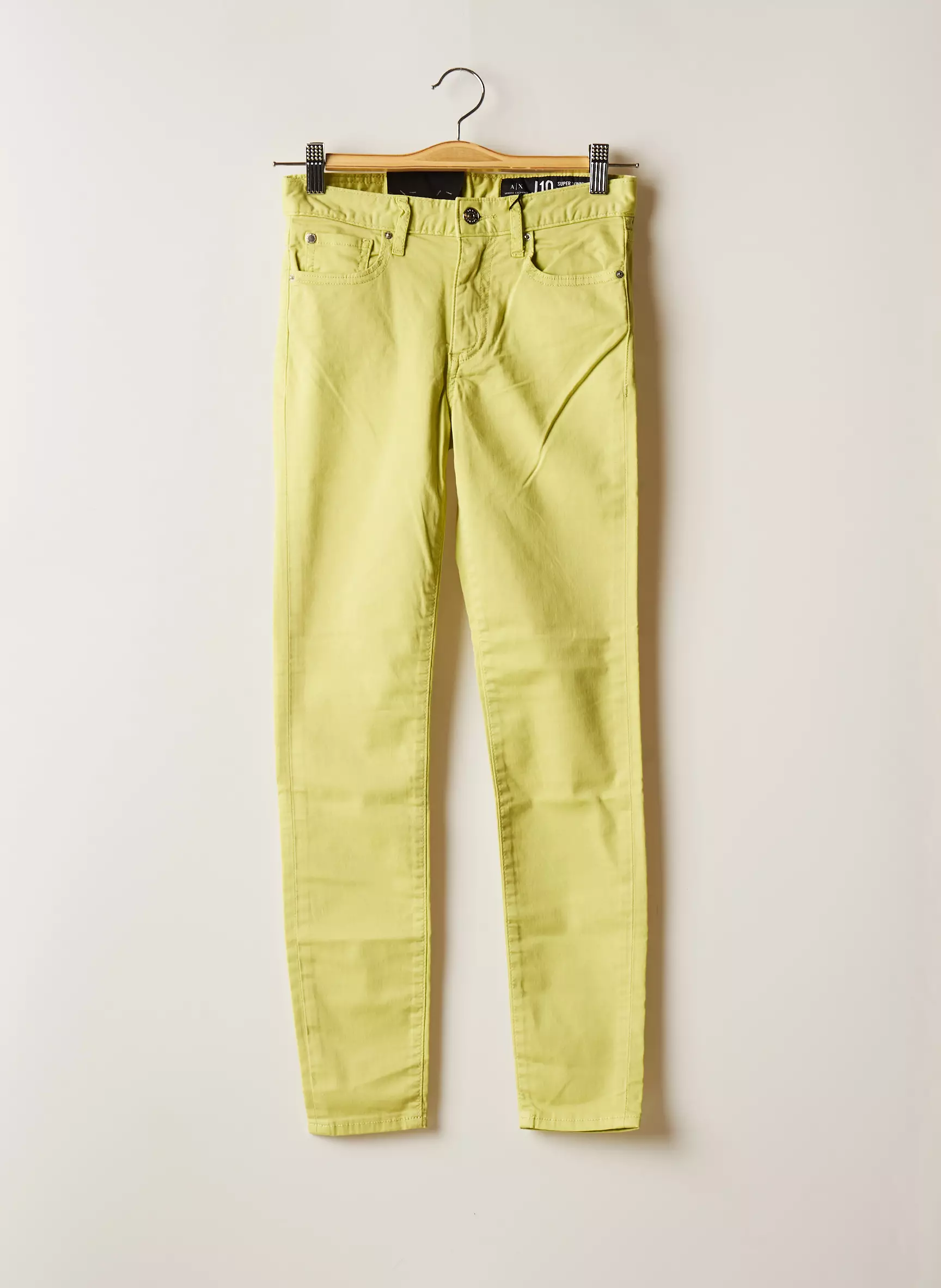 Armani Exchange Pantalons Slim Femme couleur vert