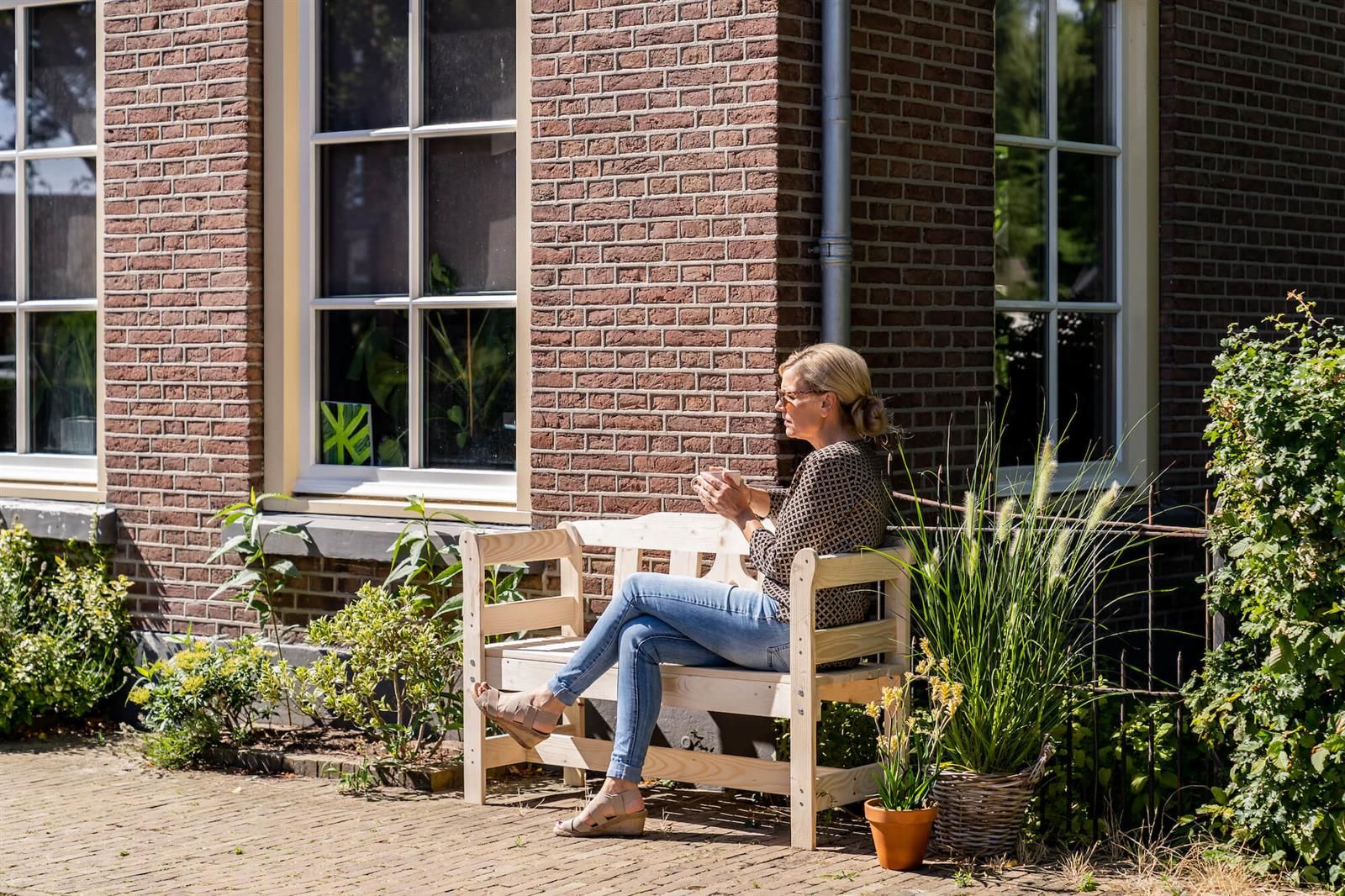 MaximaVida Amelie 120 cm Gartenbank aus Holz