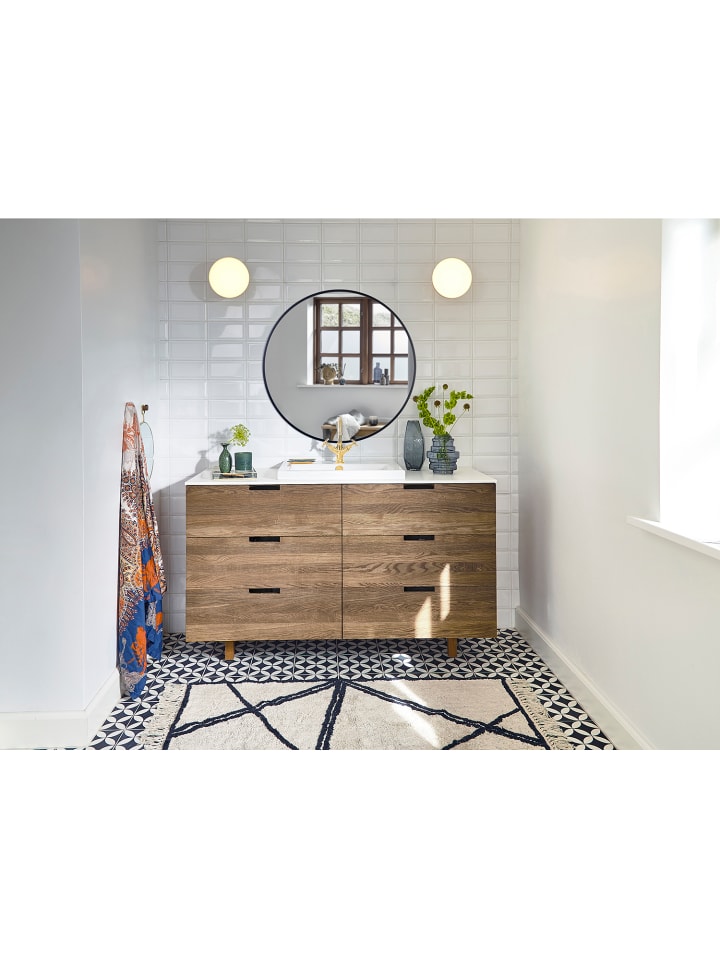 Villa Collection Spiegel Vardo in Schwarz günstig kaufen 80 cm