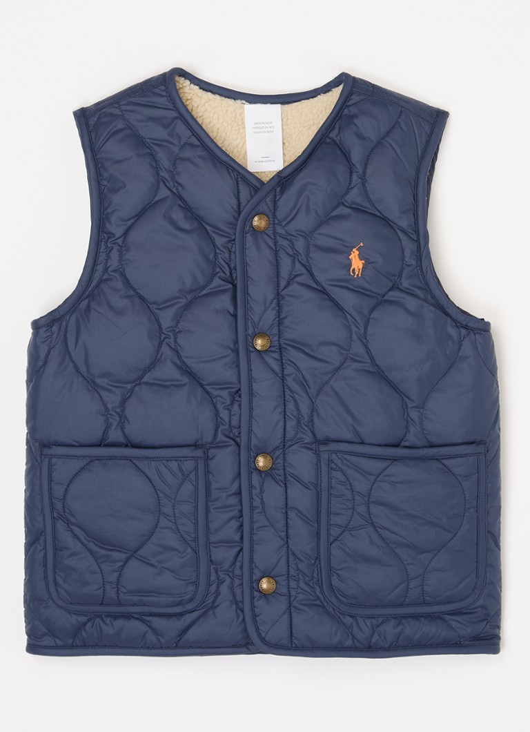Gilet sans manches réversible matelassé Ralph Lauren avec poches latérales